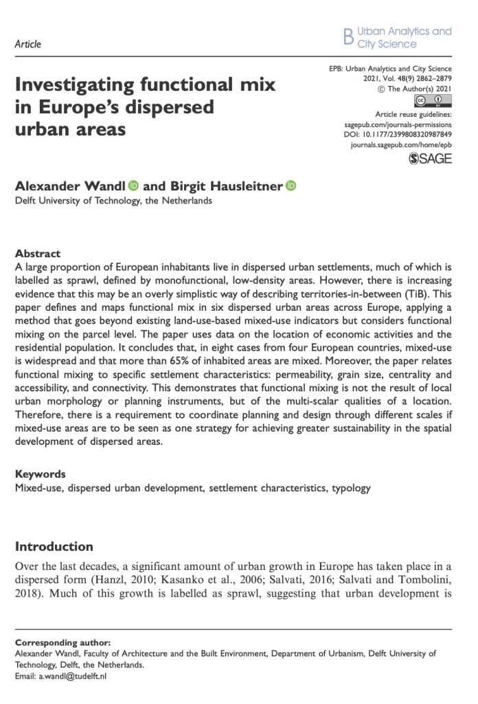 Investigating functional mix